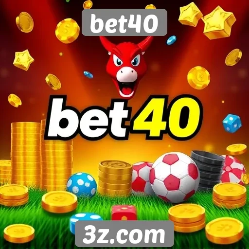 A variedade de jogos disponível no site Bet40